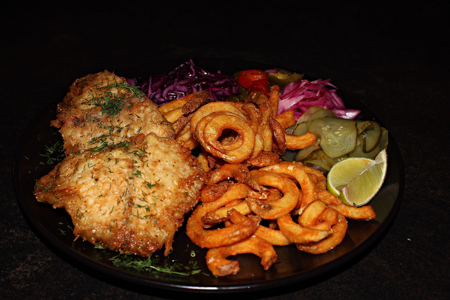 Fish and chips with tilapia