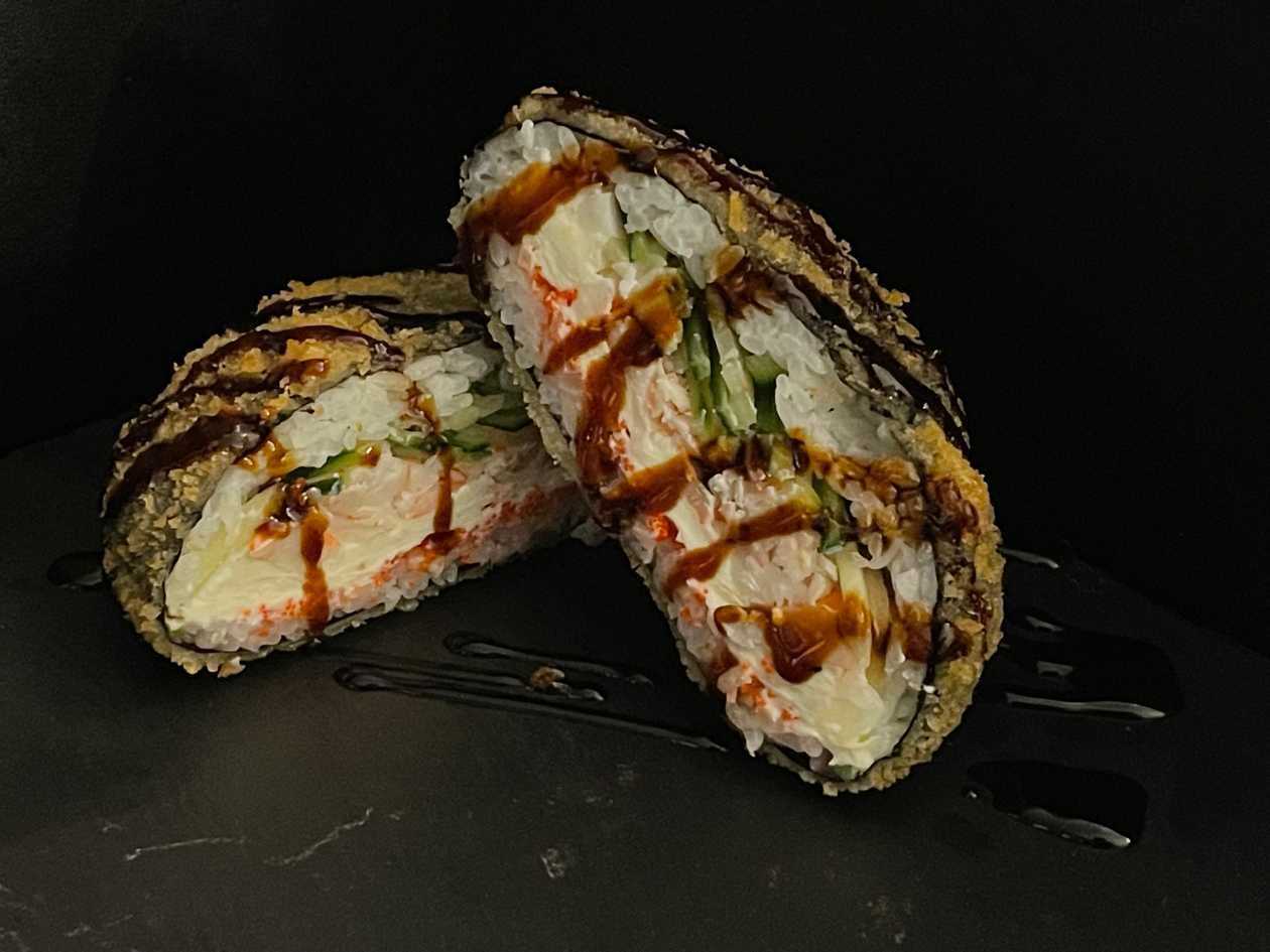 Горячий бургер с сурими