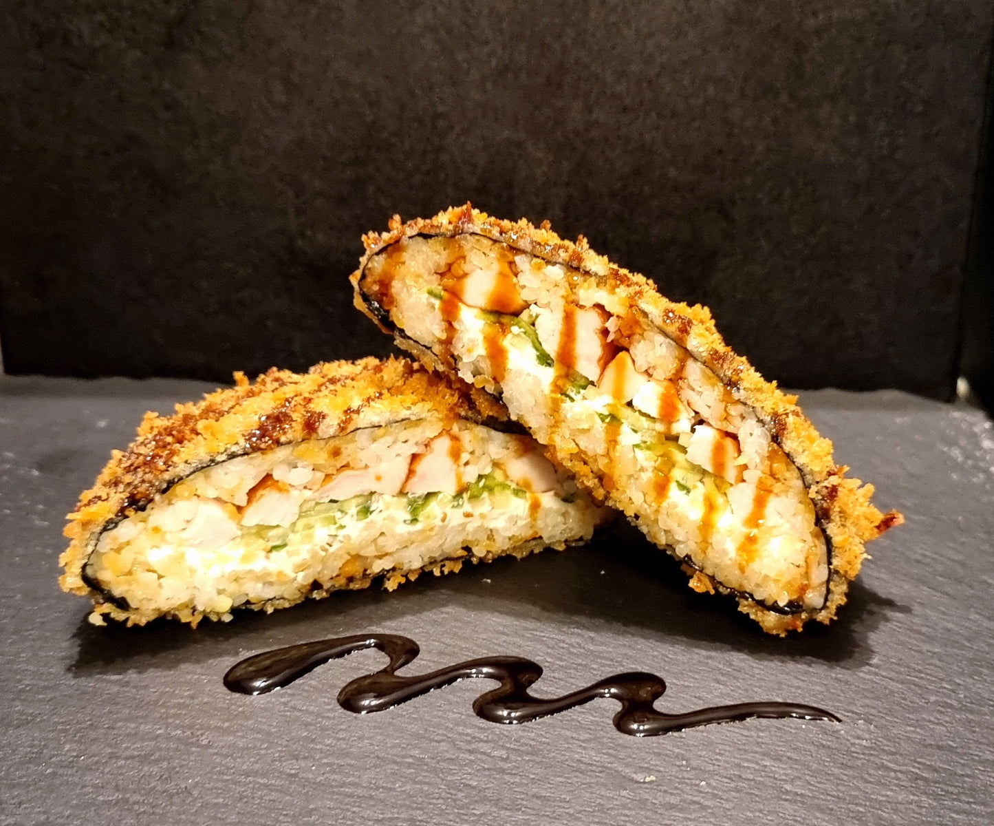 Бургер с сушеной курицей