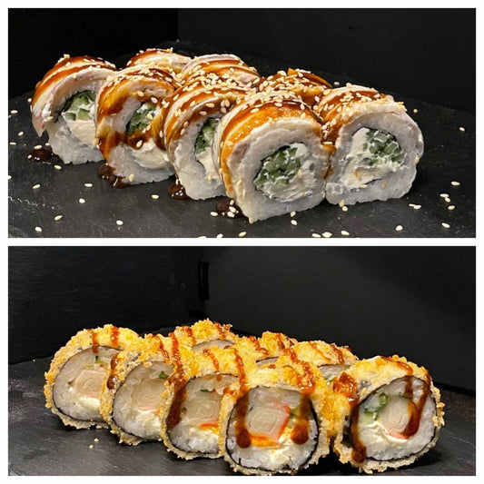 1+1 Philadelphia Unagi + Surimi Tempura