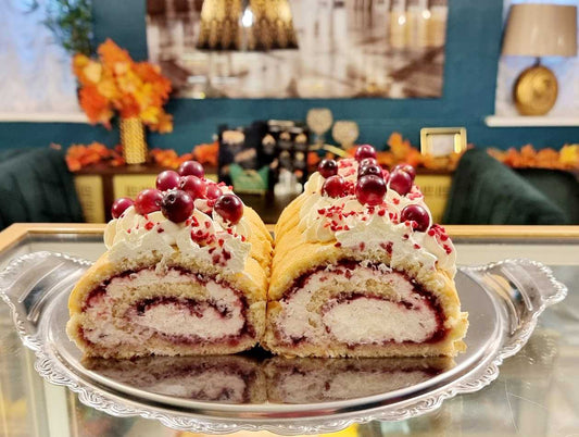 Клюквенный рулет 1 шт.