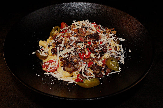 Mac&amp;Cheese with pulled beef