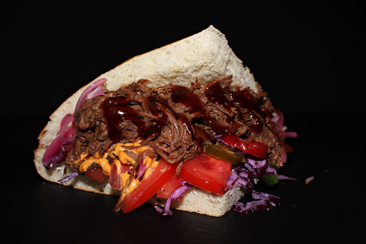 Kebabs with pulled beef